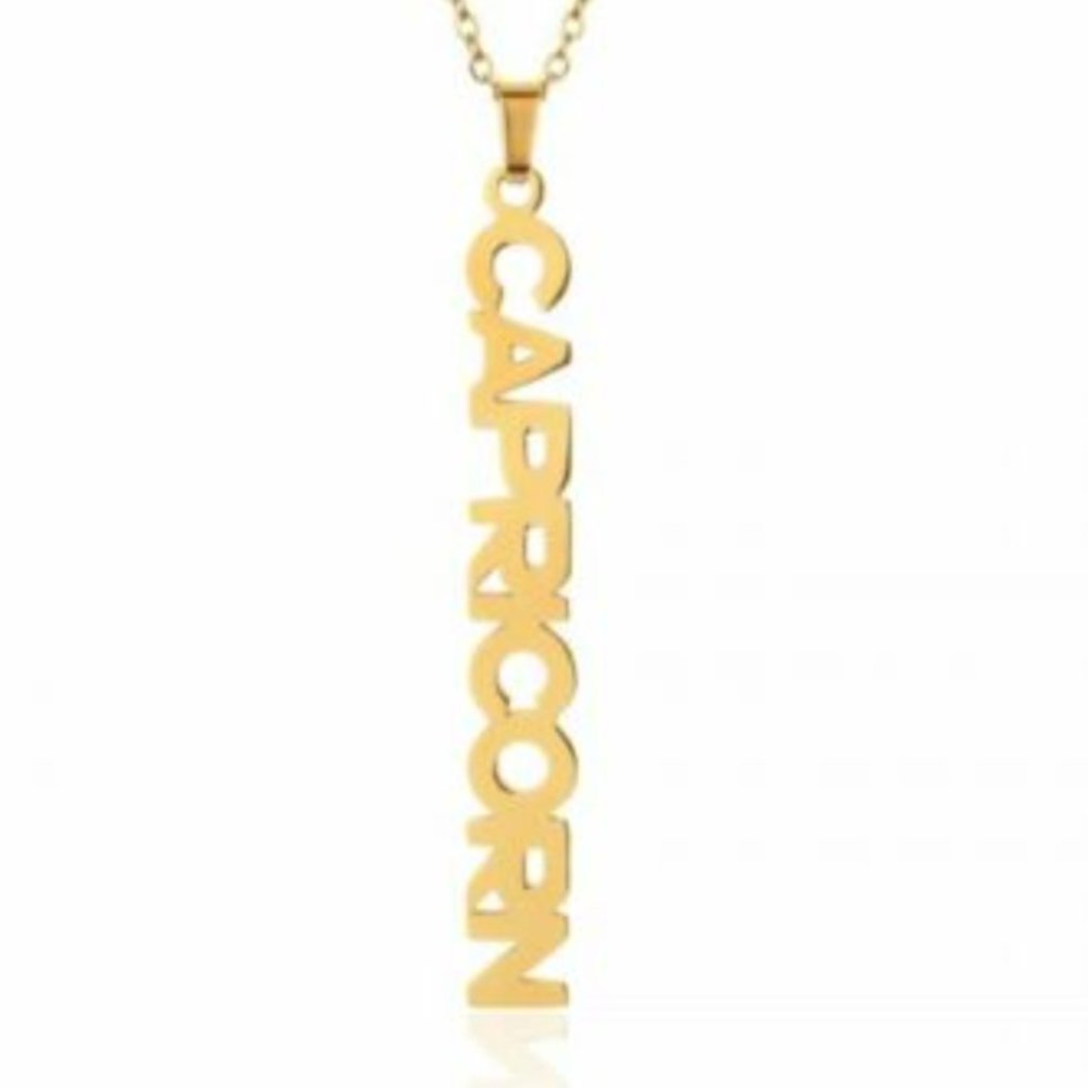 "Emma" Capricorn Gold Necklace Dec 22 - Jan 19